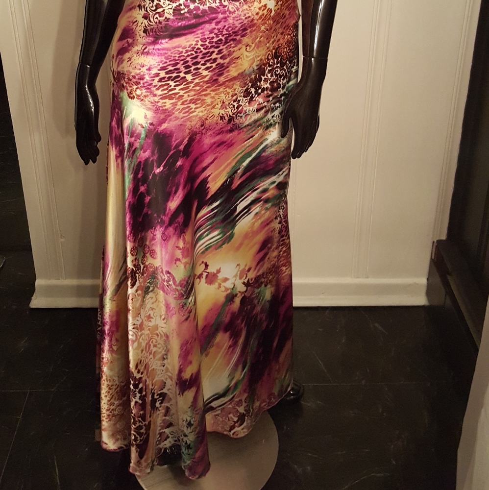 Long Maxi Multi-colored Dress - Picture 12 of 13